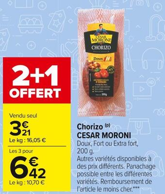 Cesar moroni chorizo