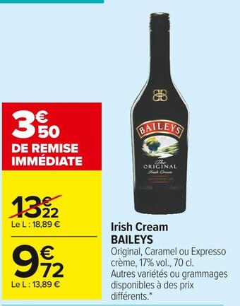 Carrefour Market Baileys irish cream offre