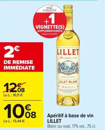 Carrefour Market Lillet apéritif à base de vin offre