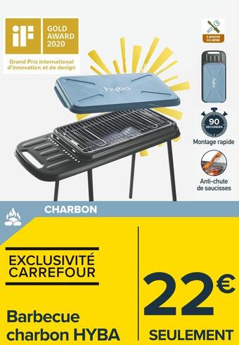 Carrefour Market Hyba barbecue charbon offre