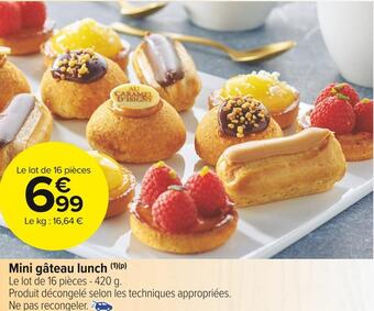 Carrefour Market Mini gâteau lunch offre
