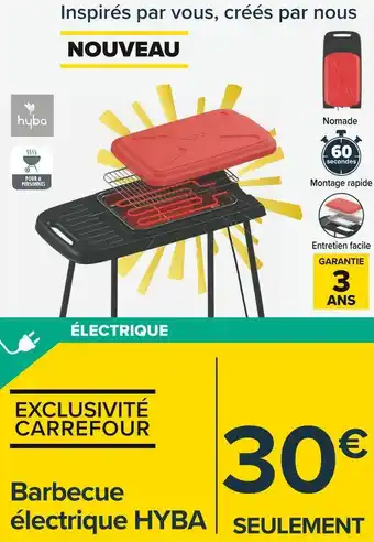 Carrefour Market Hyba barbecue électrique offre