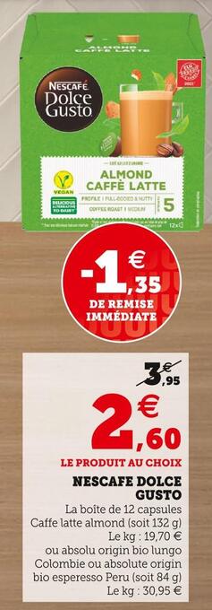 Super U Nescafe dolce gusto offre