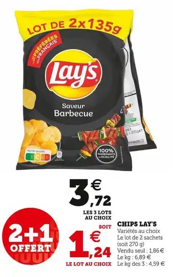 Super U Lay's chips offre