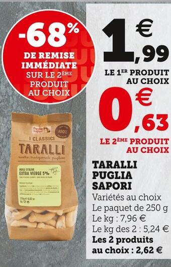 Super U Sapori taralli puglia offre