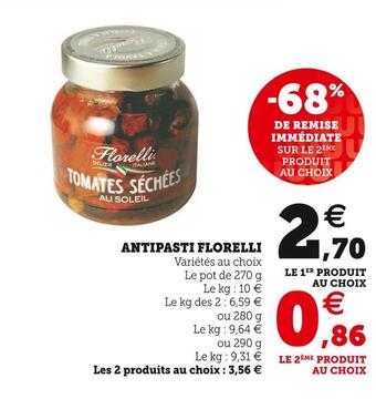 Super U Florelli antipasti offre