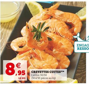 Super U Crevettes cuites offre