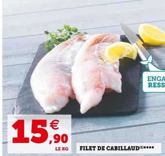 Super U Filet de cabillaud offre