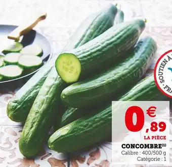 Super U Concombre offre