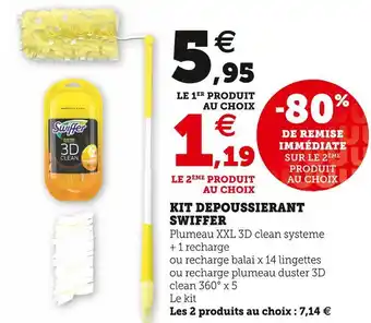 Super U Swiffer kit depoussierant offre