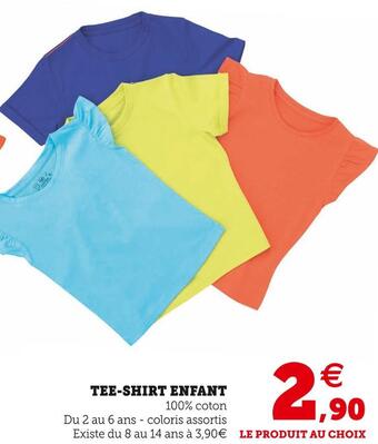 Super U Tee-shirt enfant offre