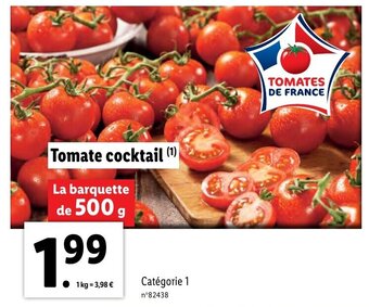 Lidl Tomate cocktail offre