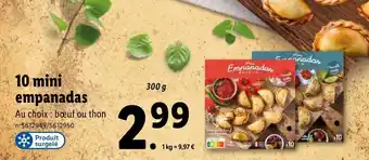 Lidl 10 mini empanadas offre