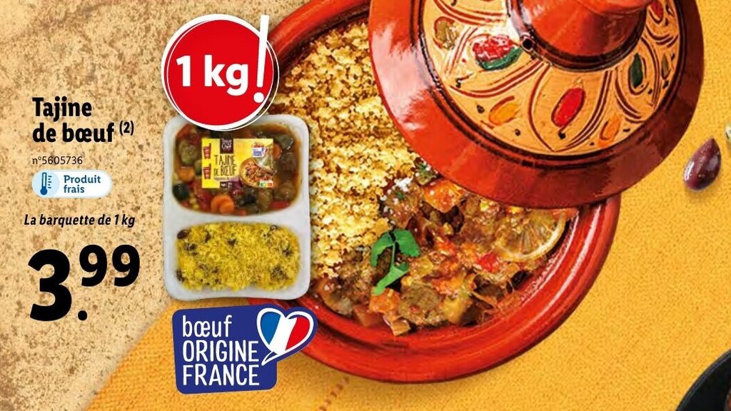 Promo Tajine de bœuf chez Lidl
