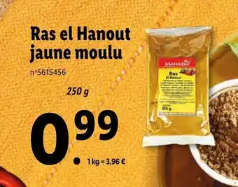 Lidl Ras el hanout jaune moulu offre