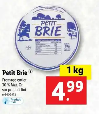 Lidl Petit brie offre