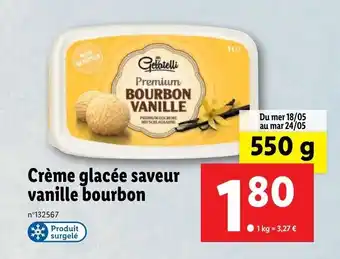 Crème glacée saveur vanille bourbon