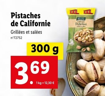 Lidl Pistaches de californie offre