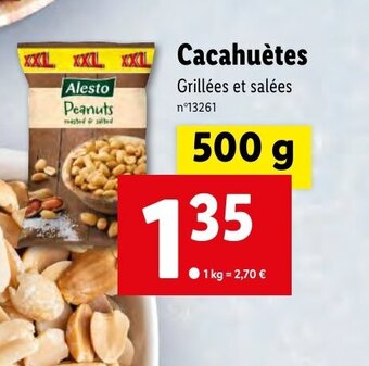 Lidl Cacahuètes offre