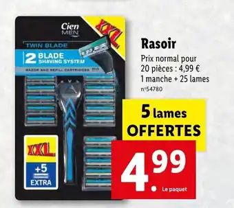 Lidl Rasoir offre