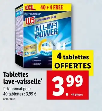 Tabletets lave-vaisselle