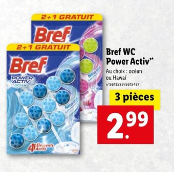 Lidl Bref WC power activ offre