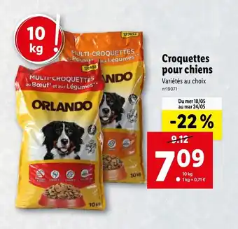 Lidl Croquettes pour chiens offre