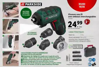 Lidl Visseuse sans fil avec embouts interchangeables offre