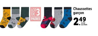 Lidl Chaussettes garçon offre