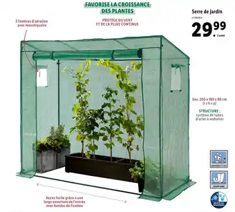 Lidl Serre de jardin offre