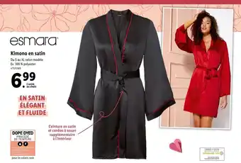 Lidl ESMARA kimono en satin offre