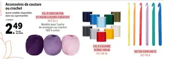 Accessoires de couture ou crochet