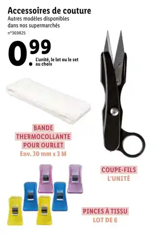 Lidl Accessoires de couture offre