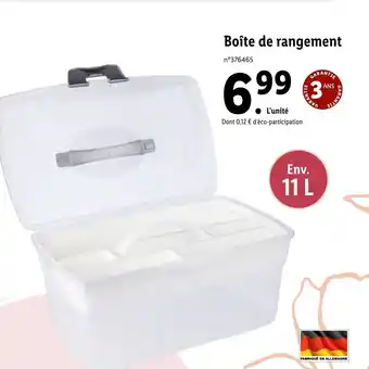 Lidl Boîte de rangement offre