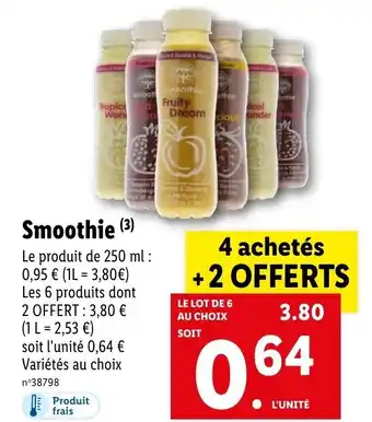 Lidl Smoothie offre