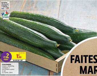 Intermarché Concombre offre
