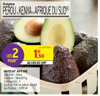 Intermarché Avocat Affine offre