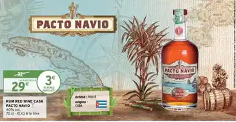 Rum Red Wine Cask Pacto Navio