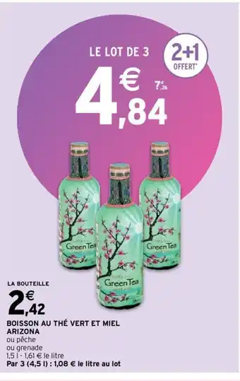 Intermarché Boisson Au Thé Vert Et Miel Arizona offre