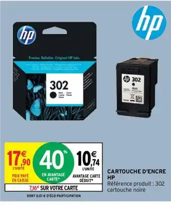Intermarché Cartouche d'Encre HP offre