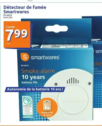 Action Détecteur de Fumée Smartwares offre