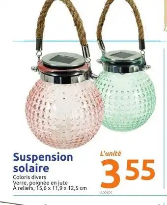 Action Suspension Solaire offre