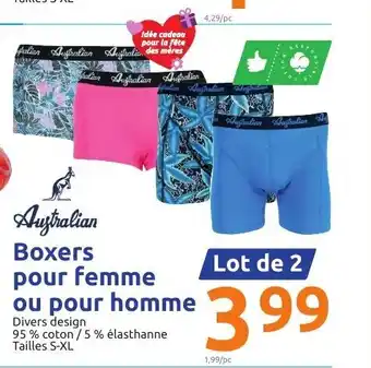 Action Boxers Pour Femme Ou Pour Homme offre