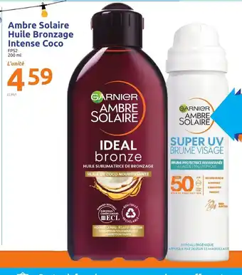 Action Ambre Solaire Huile Bronzage Intense Coco offre