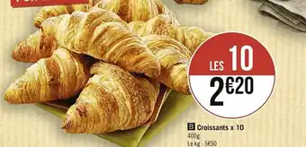 Géant Casino Croissants x10 offre