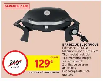 Intermarché Hyper Barbecue électrique offre