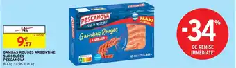Intermarché Hyper Gambas Rouges Argentine Surgelées Pescanova offre