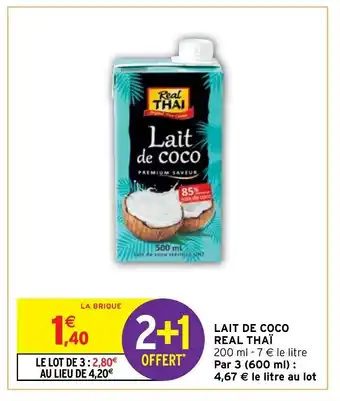 Lait De Coco Real Thai
