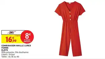 Intermarché Hyper Combinaison maille lurex femme eldys offre