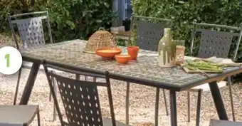 Intermarché Hyper Table 162 cm effet zellige -4/6 personnes offre
